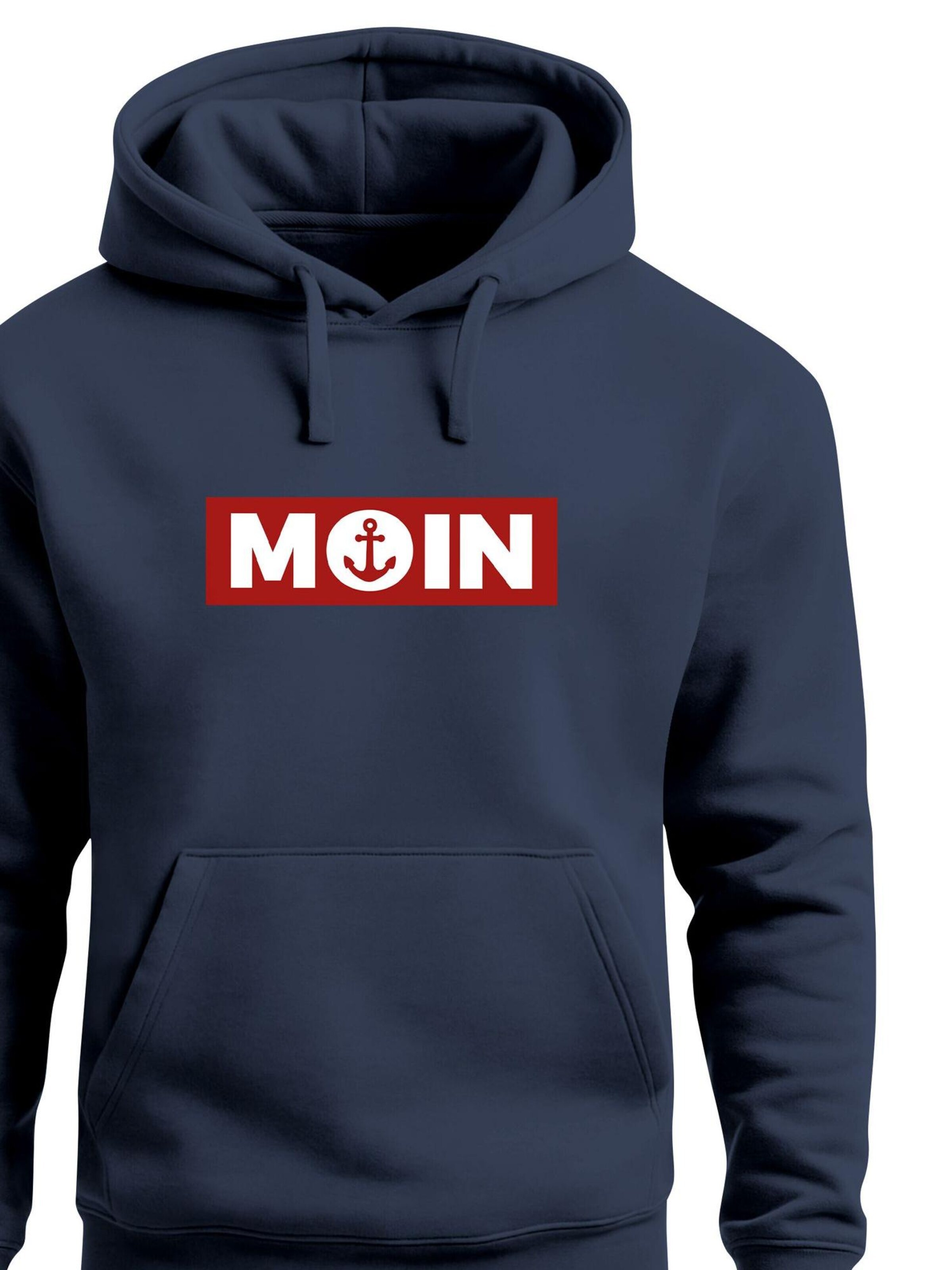 Neverless Sweatshirt 'Moin Anker' in Blue