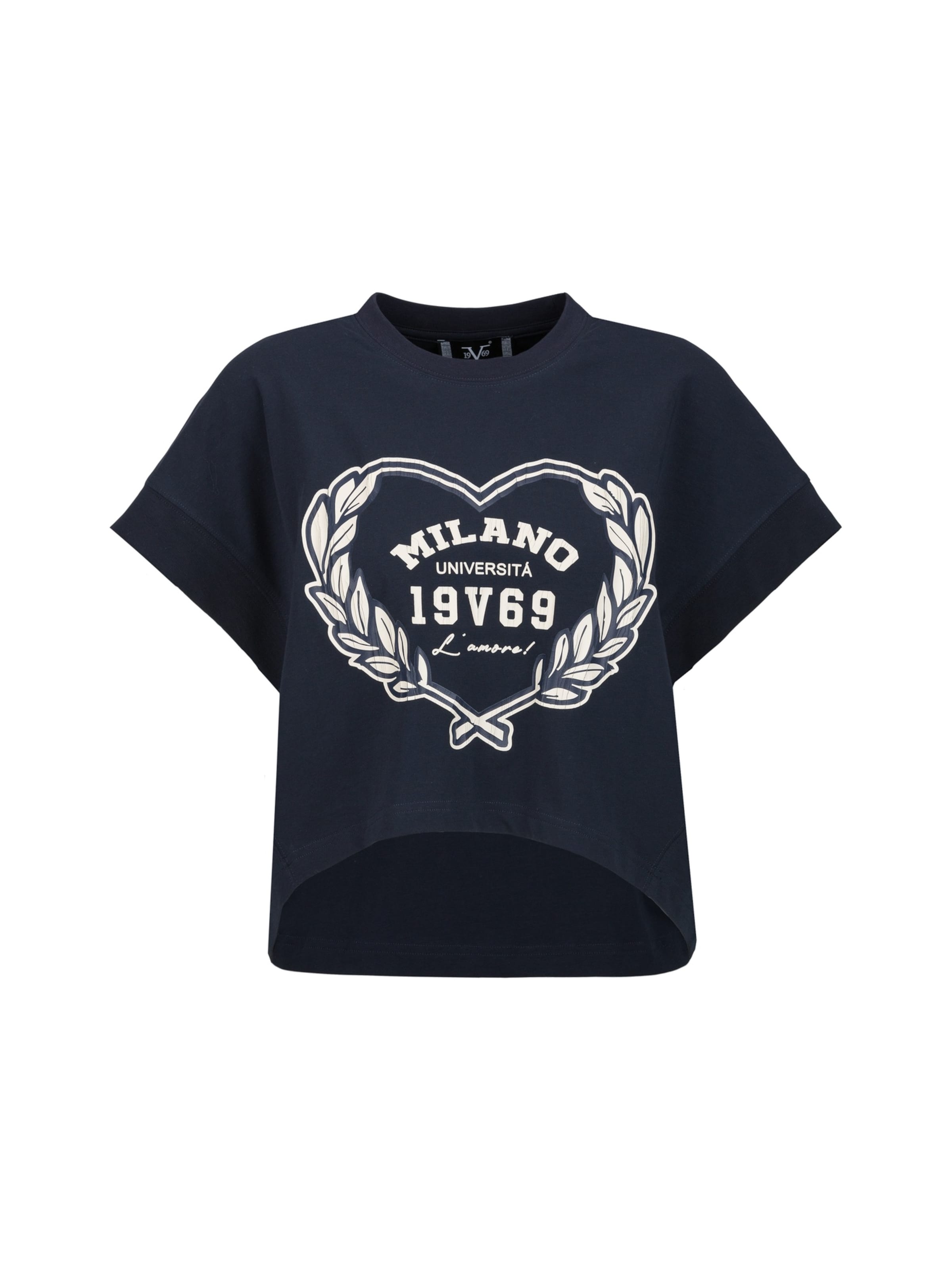19V69 ITALIA Shirt 'Beppa College' in Blue: front