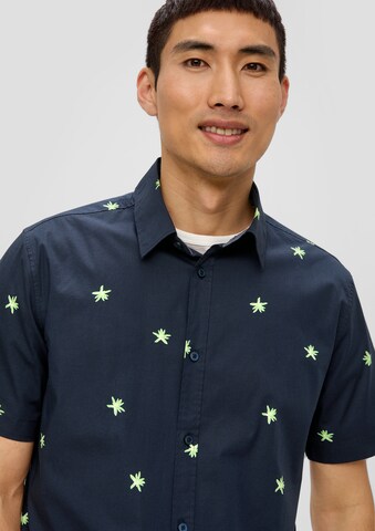 s.Oliver Regular fit Button Up Shirt in Blue