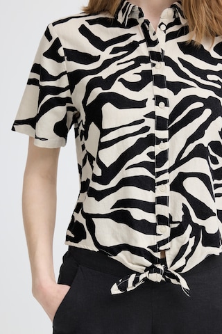 ICHI Blouse ' LINNO ' in Beige