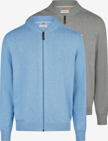 redmond Strickjacke 'Basic' in Blau: Vorderseite