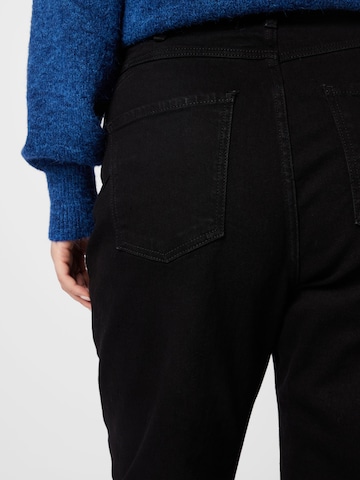 River Island Plus Tapered Jeans in Schwarz