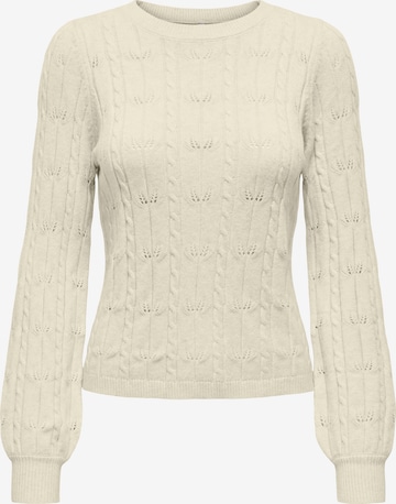 ONLY Pullover 'ONLKatia' in Weiß: Vorderseite