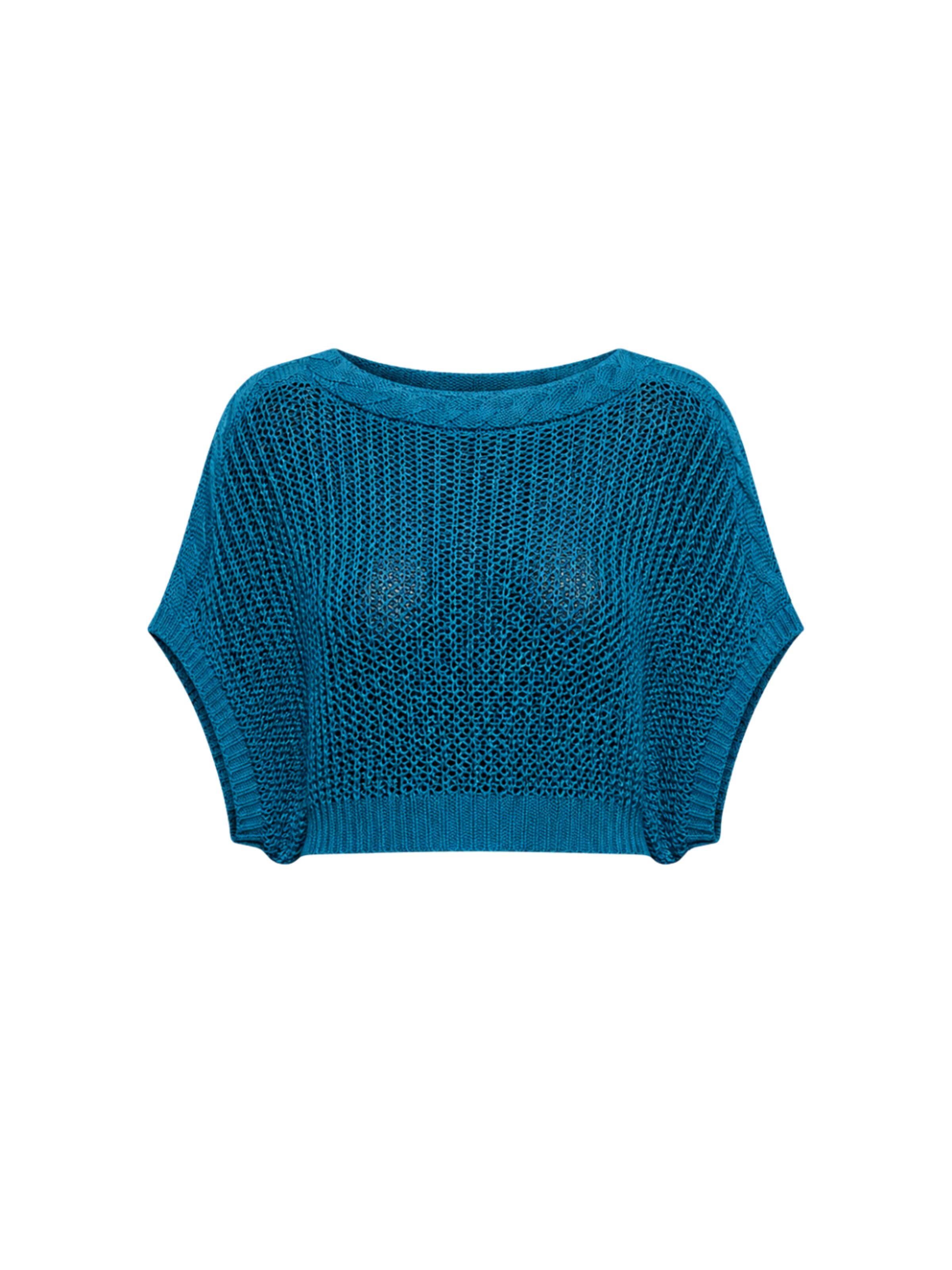 Süel knitwear Gebreide top 'Birthday' in Groen: voorkant