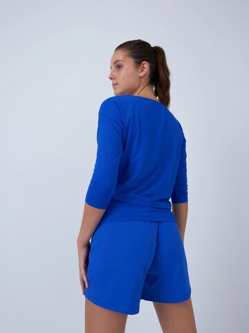 SPORTKIND Shirt '3/4 Loose Fit' in Blauw