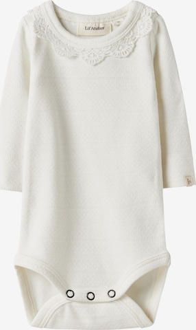 Lil'Atelier - Pijama entero/body en blanco: frente