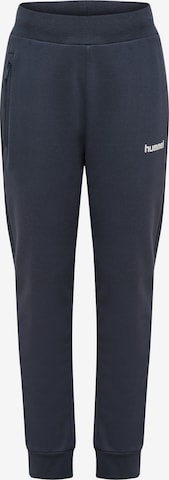 Hummel Workout Pants in Blue: front
