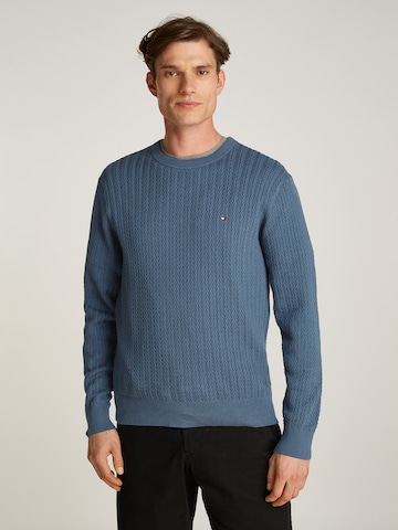 Pull-over TOMMY HILFIGER en bleu : devant