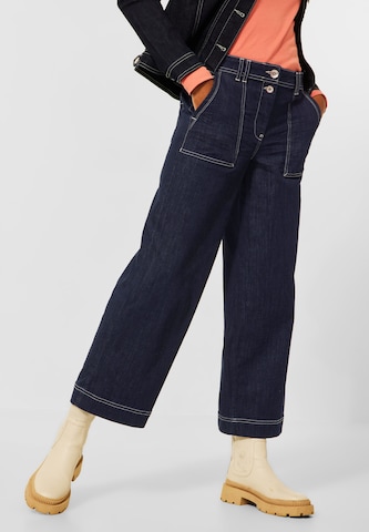 CECIL Wide leg Jeans in Blue: front