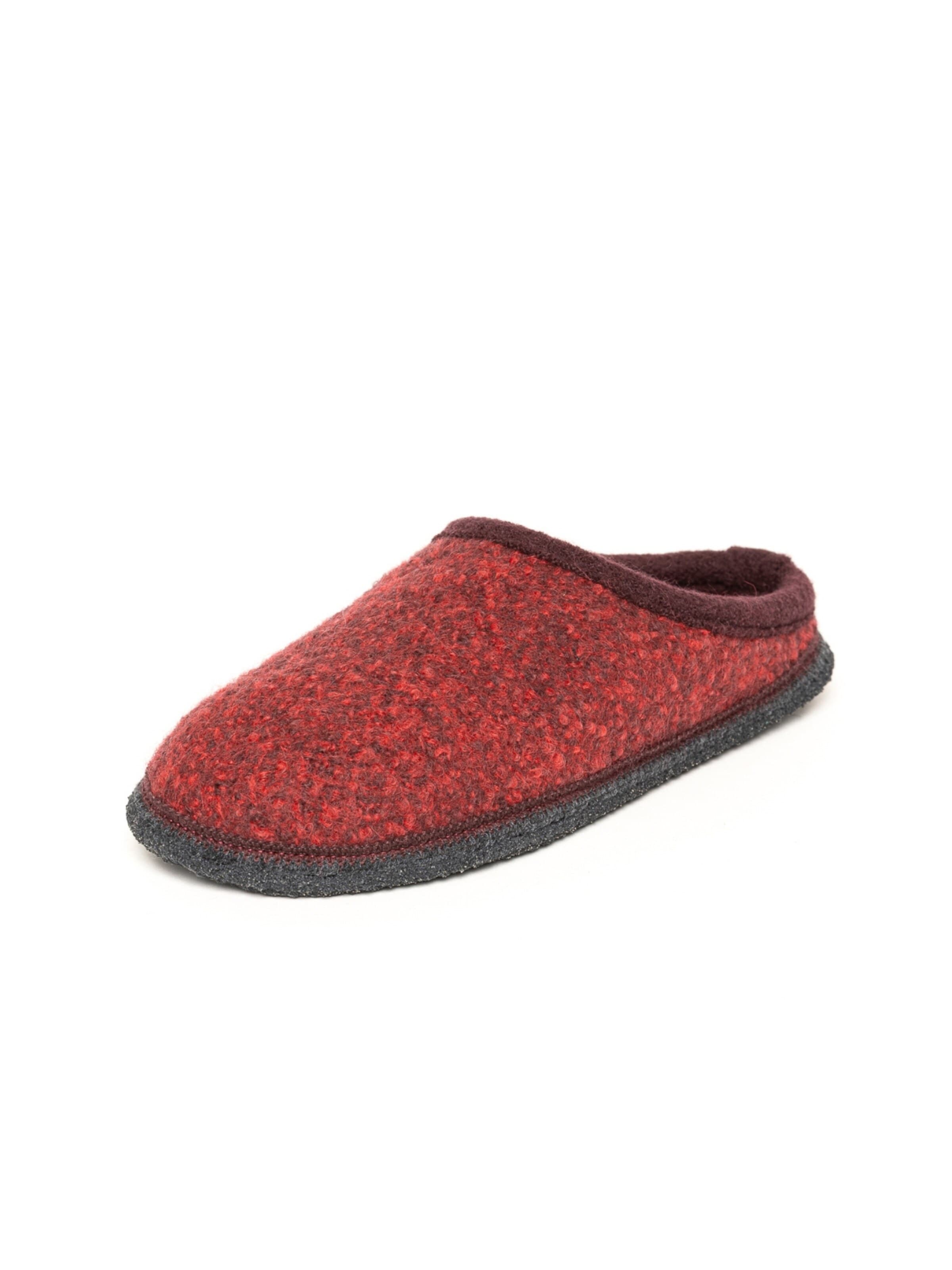 Gottstein Slippers 'Walkpantoffel Wool Venture Low' in Red: front