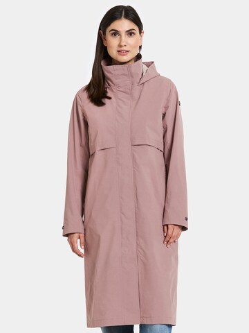 Didriksons Raincoat in Pink: front