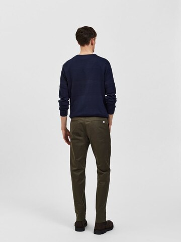 Regular Pantalon chino 'Buckley' SELECTED HOMME en vert