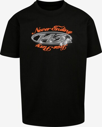 T-Shirt 'Never ending...' MT Upscale en noir : devant