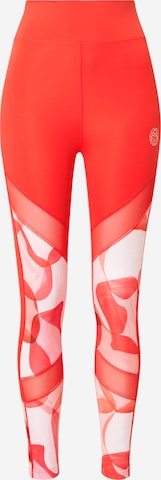 BIDI BADU Workout Pants in Red: front