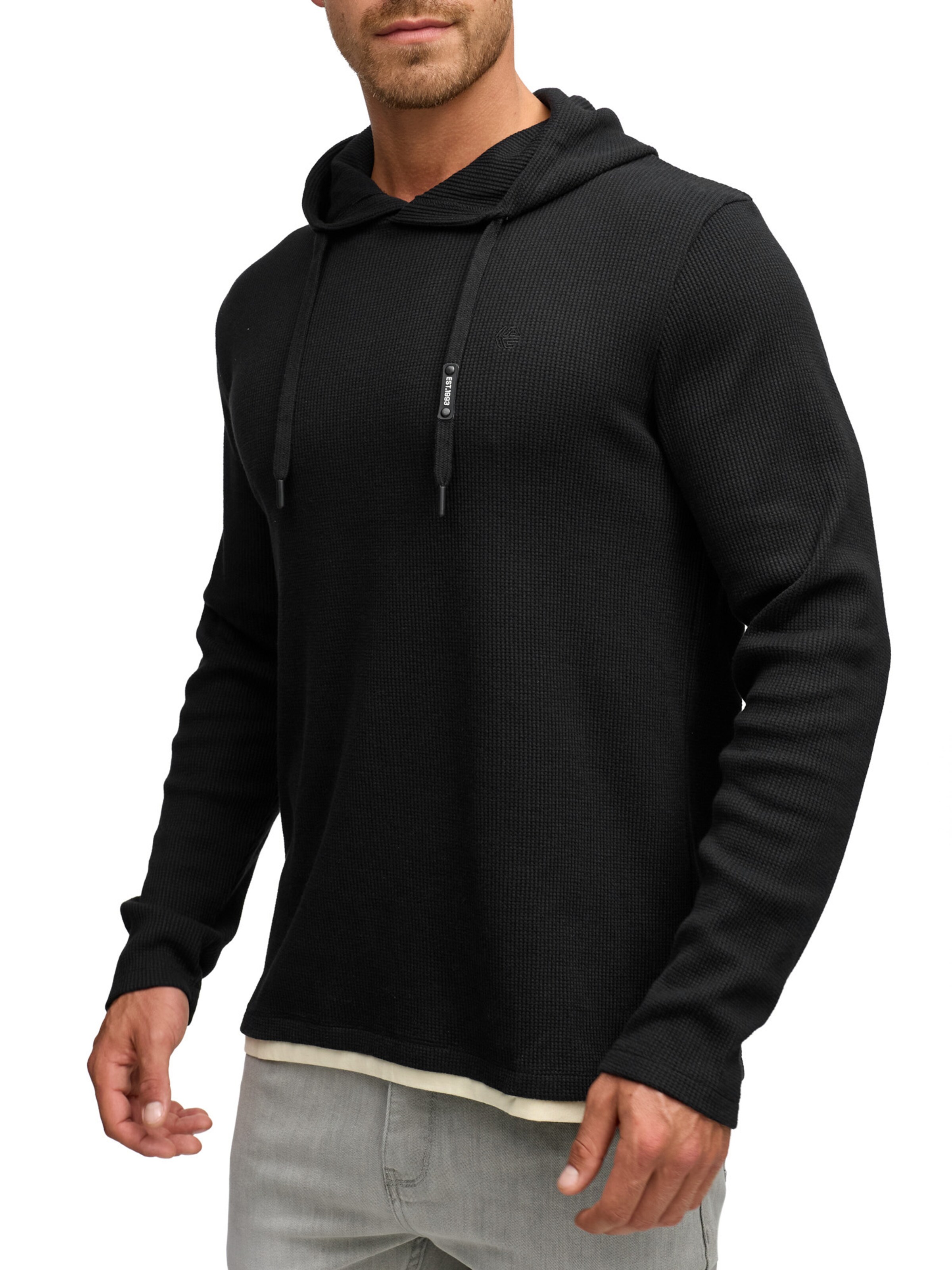 INDICODE JEANS Sweater in Black