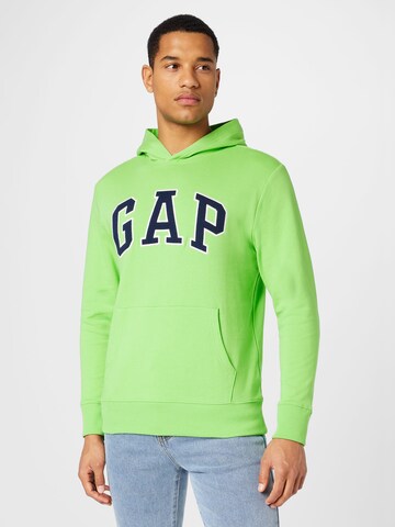 GAP Regular fit Sweatshirt in Green: front