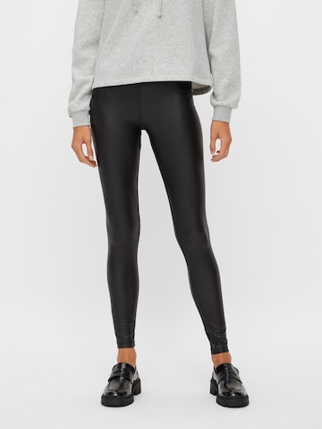 PIECES Skinny Leggings i svart: framsida