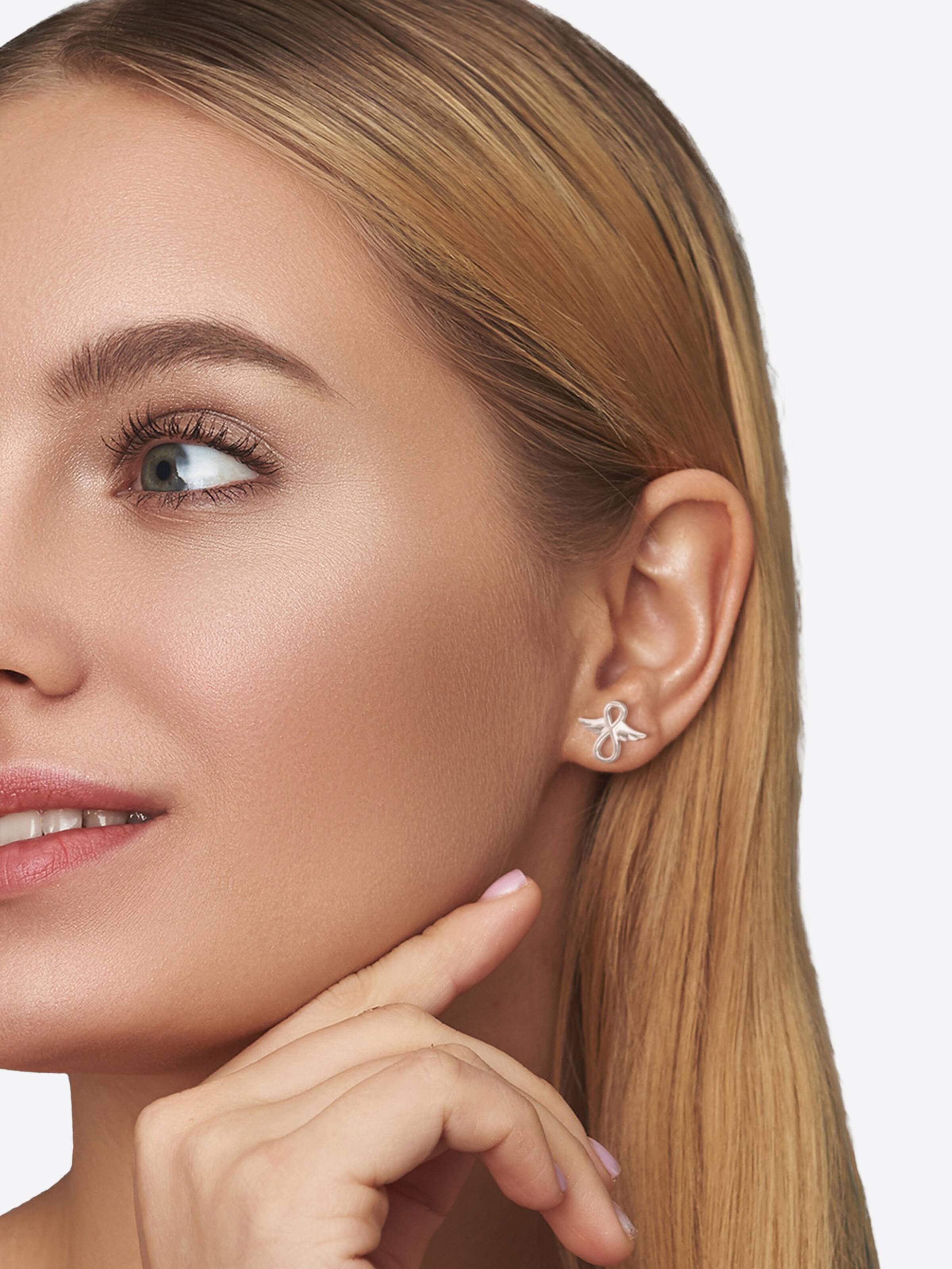 Sofia Milani Earrings 'Angel' in Silver: front