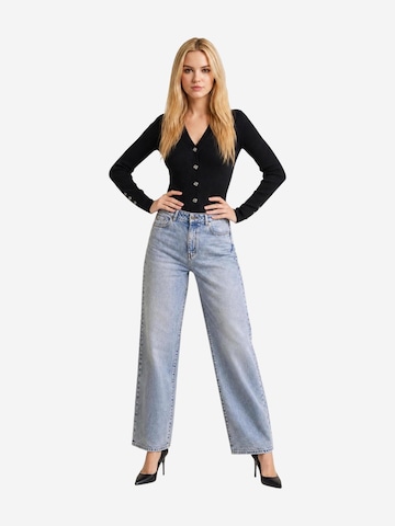 GUESS Knit cardigan 'ELLIE' in Black