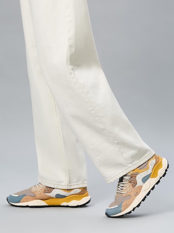 Flower Mountain Platform trainers 'YAMANO 3 MAN' in Blue: front