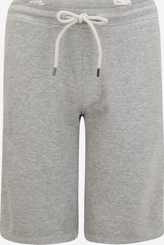 s.Oliver Men Big Sizes Regular Pants in Grey: front