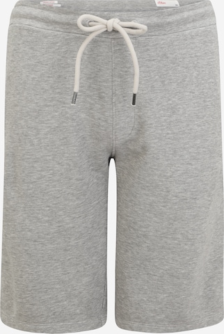 s.Oliver Men Big Sizes Pants in Grey: front