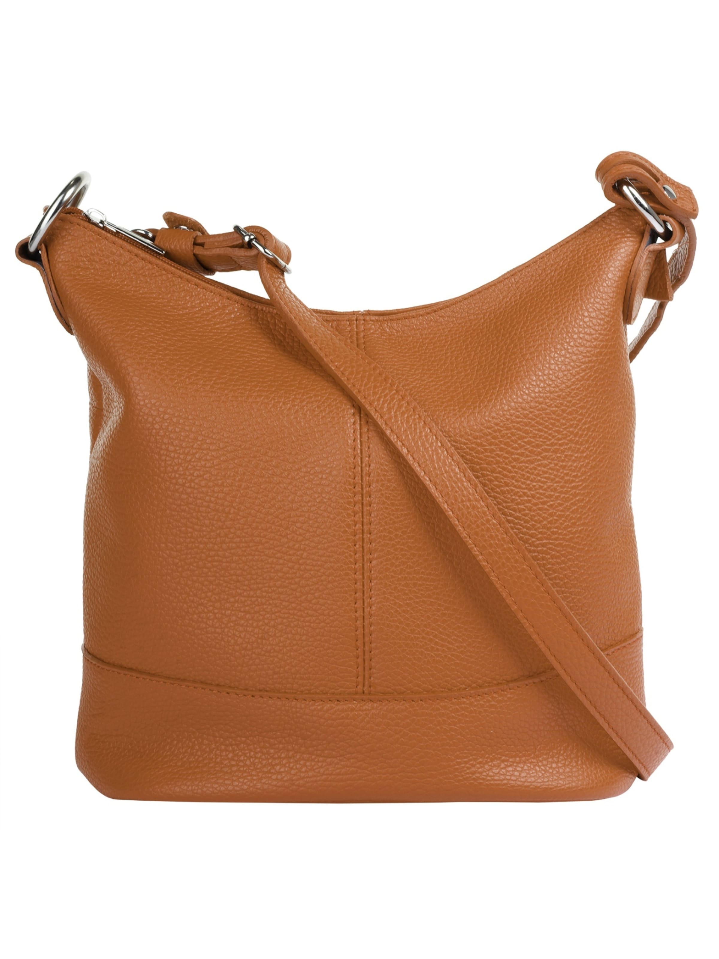 Sac à bandoulière Cluty en marron : devant
