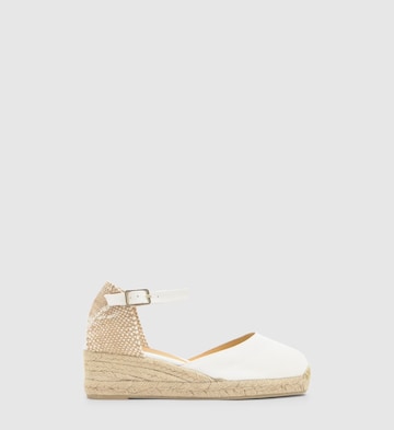 Espadrilles 'Carol' Castañer en blanc : devant