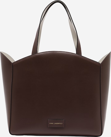 Karl Lagerfeld Shopper in Brown: front