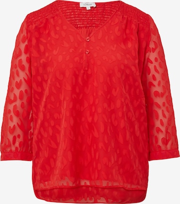 Chemisier s.Oliver en rouge : devant