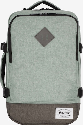 Worldpack Backpack 'Cabin' in Green: front