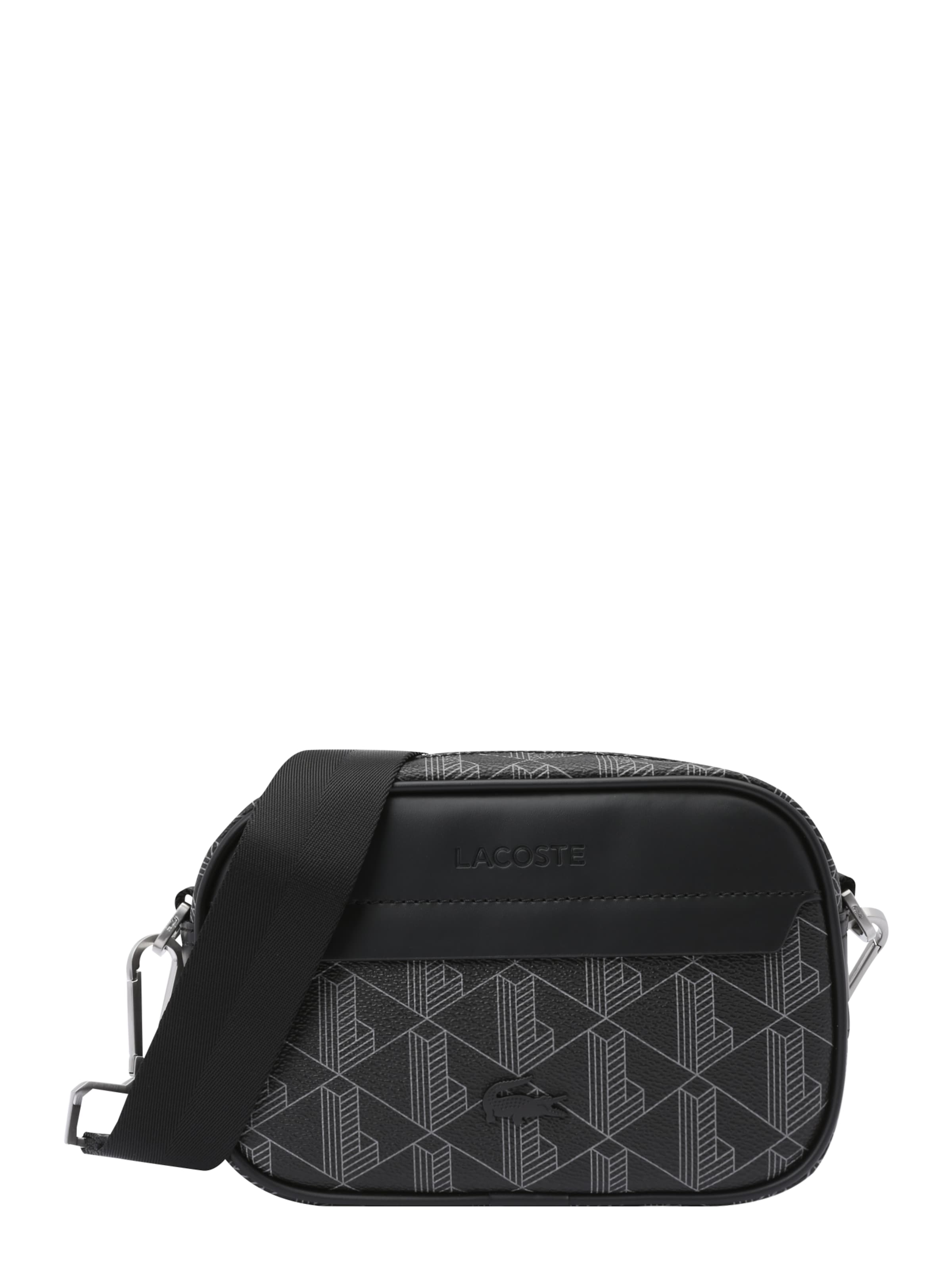 Borsa a tracolla di LACOSTE in nero: frontale