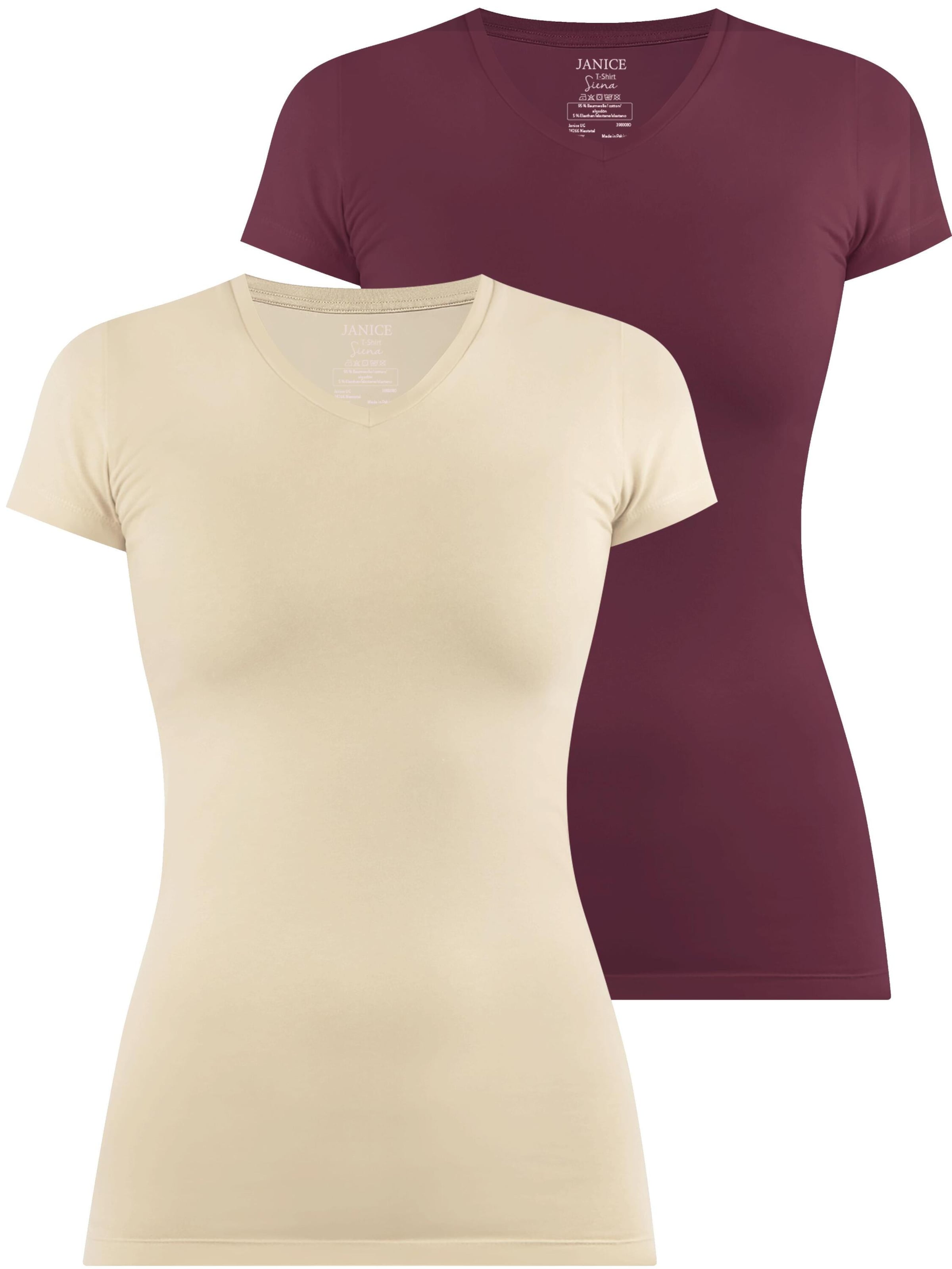 Janice Shirt 'Siena' in Beige: front