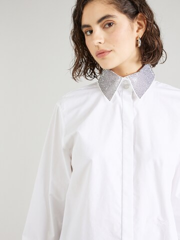 Karl Lagerfeld Bluse 'Essentials' in Weiß