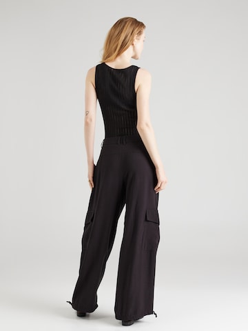 MAX&Co. Loose fit Cargo trousers 'CORVINO' in Black