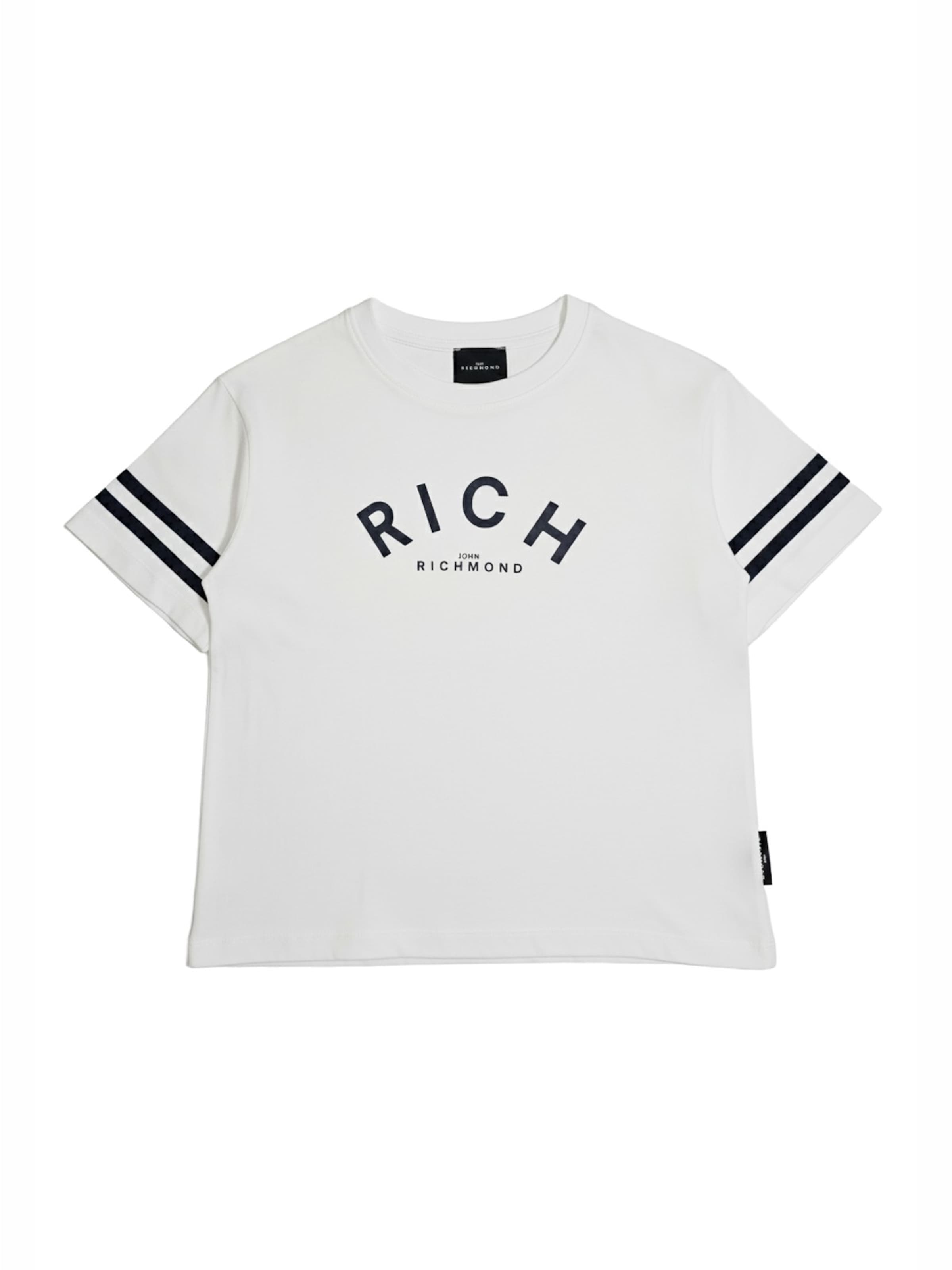 T-Shirt 'T-shirt bianca per bambino' John Richmond en blanc : devant