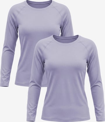 MEETWEE Shirt 'UPF 50+' in Lila: voorkant