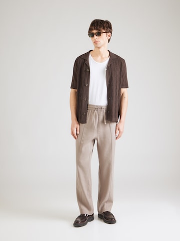 HUGO Свободный крой Штаны 'Cino262' в Коричневый
