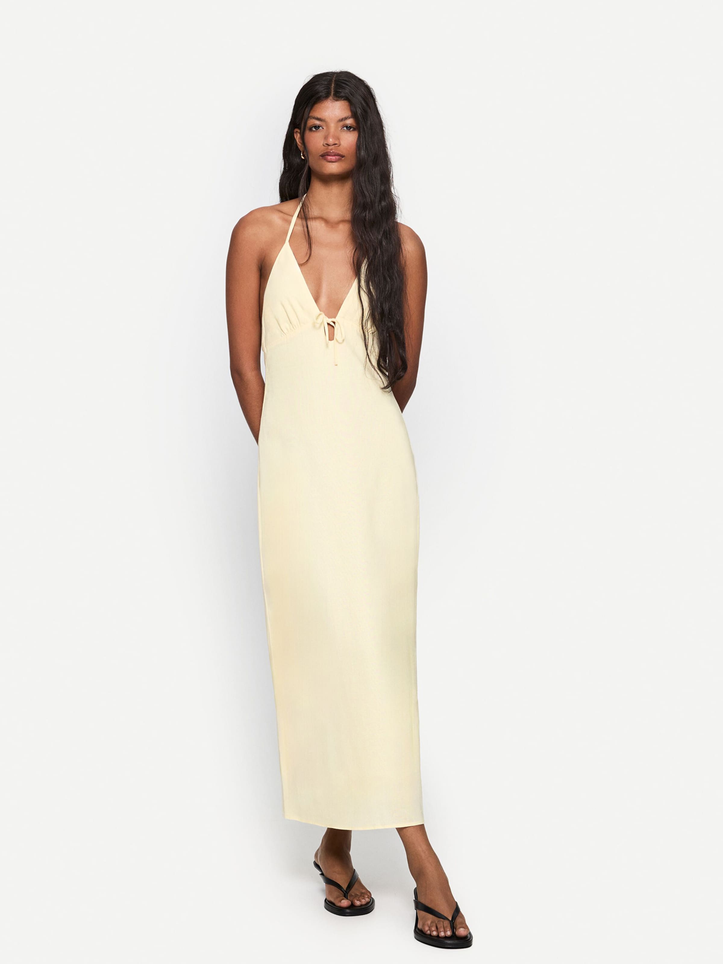 bershka robe jaune