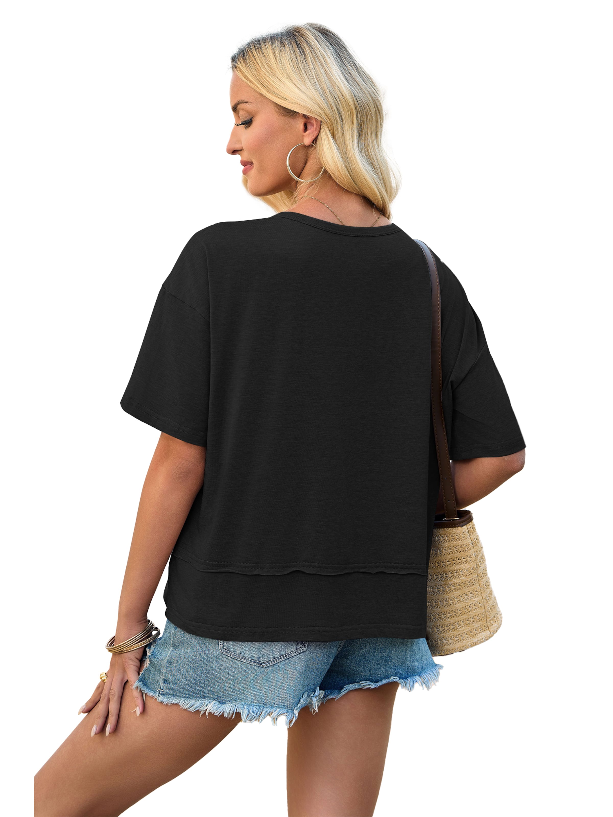 juoda Imily Bela Marškinėliai