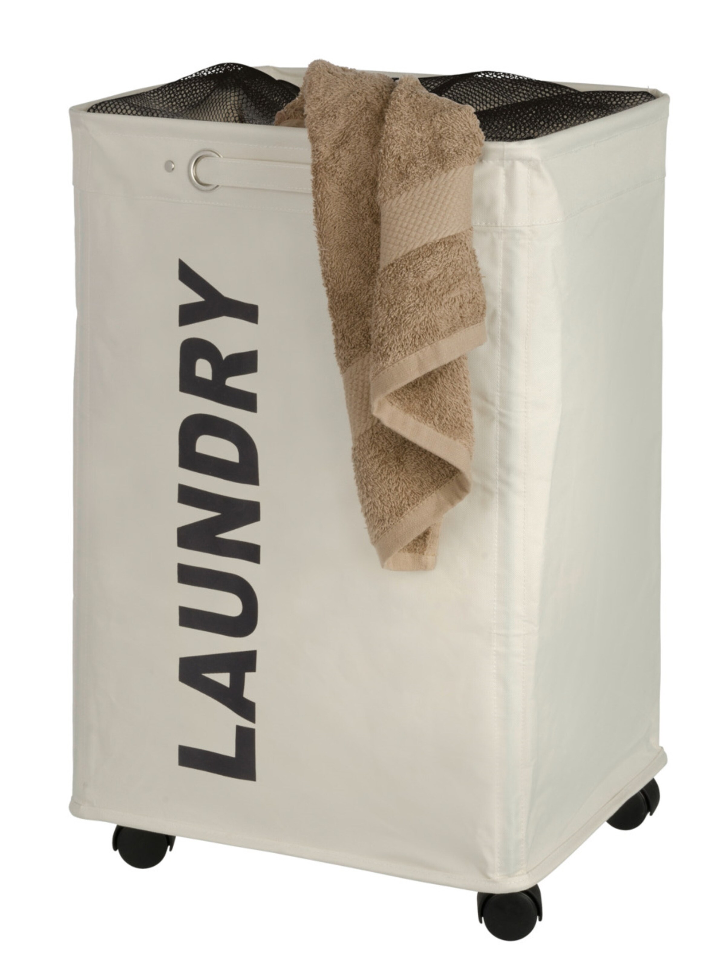 Wenko Laundry Basket 'Quadro' in Beige