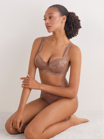 INTIMISSIMI Balconette Bra in Brown