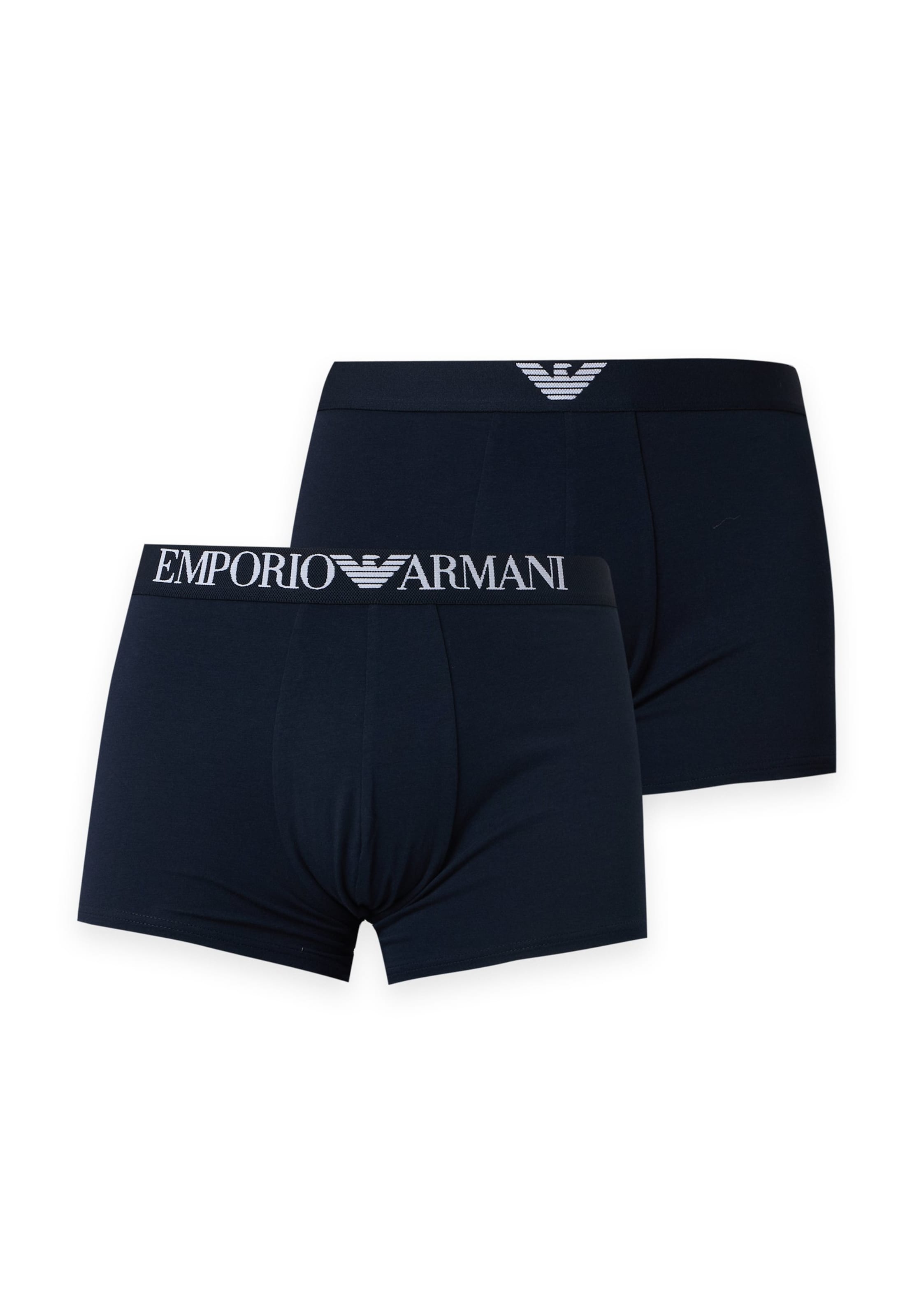 Emporio Armani Шорты Боксеры в Синий: спереди