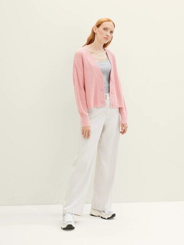 Cardigan TOM TAILOR DENIM en rose