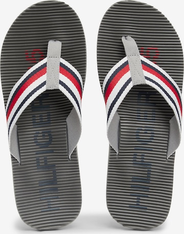 TOMMY HILFIGER T-Bar Sandals in Silver