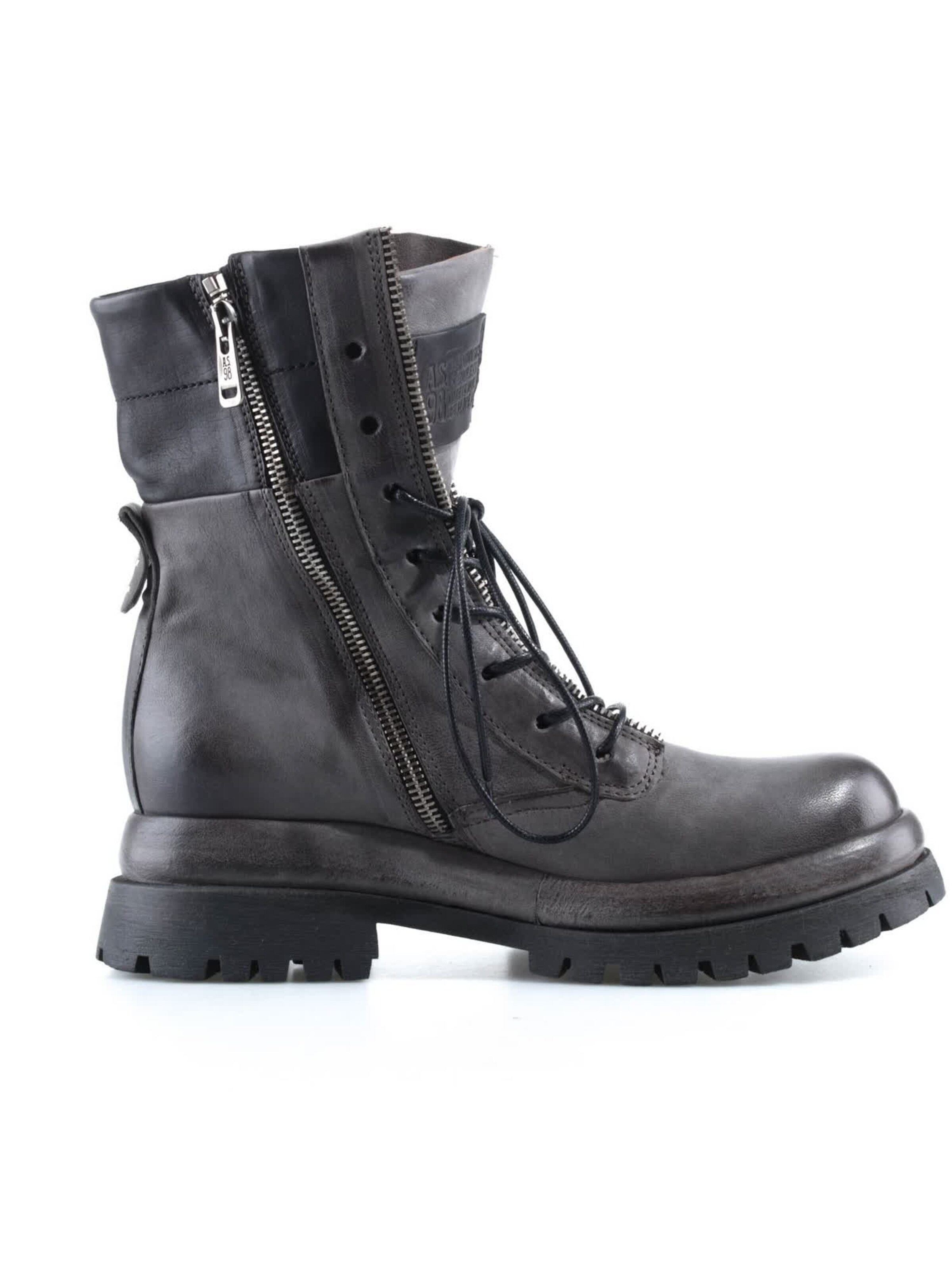 Bottes à lacets A.S.98 en gris : sur le côté