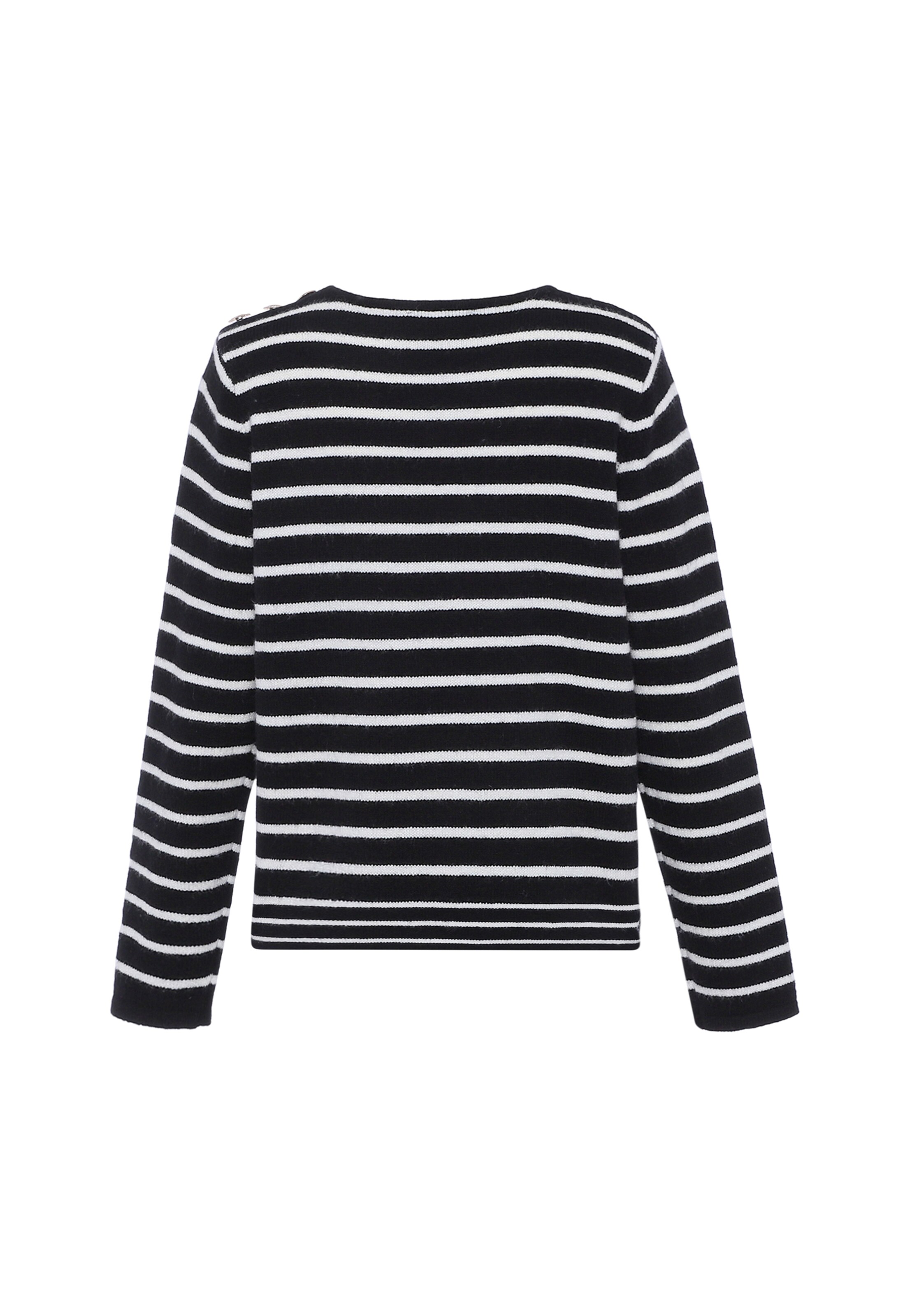 Pulover de la faina pe negru