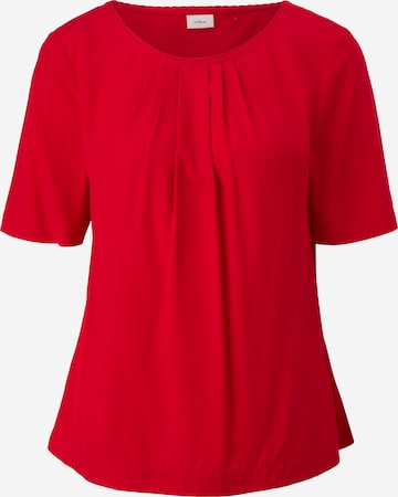 Camicia da donna di s.Oliver BLACK LABEL in rosso: frontale