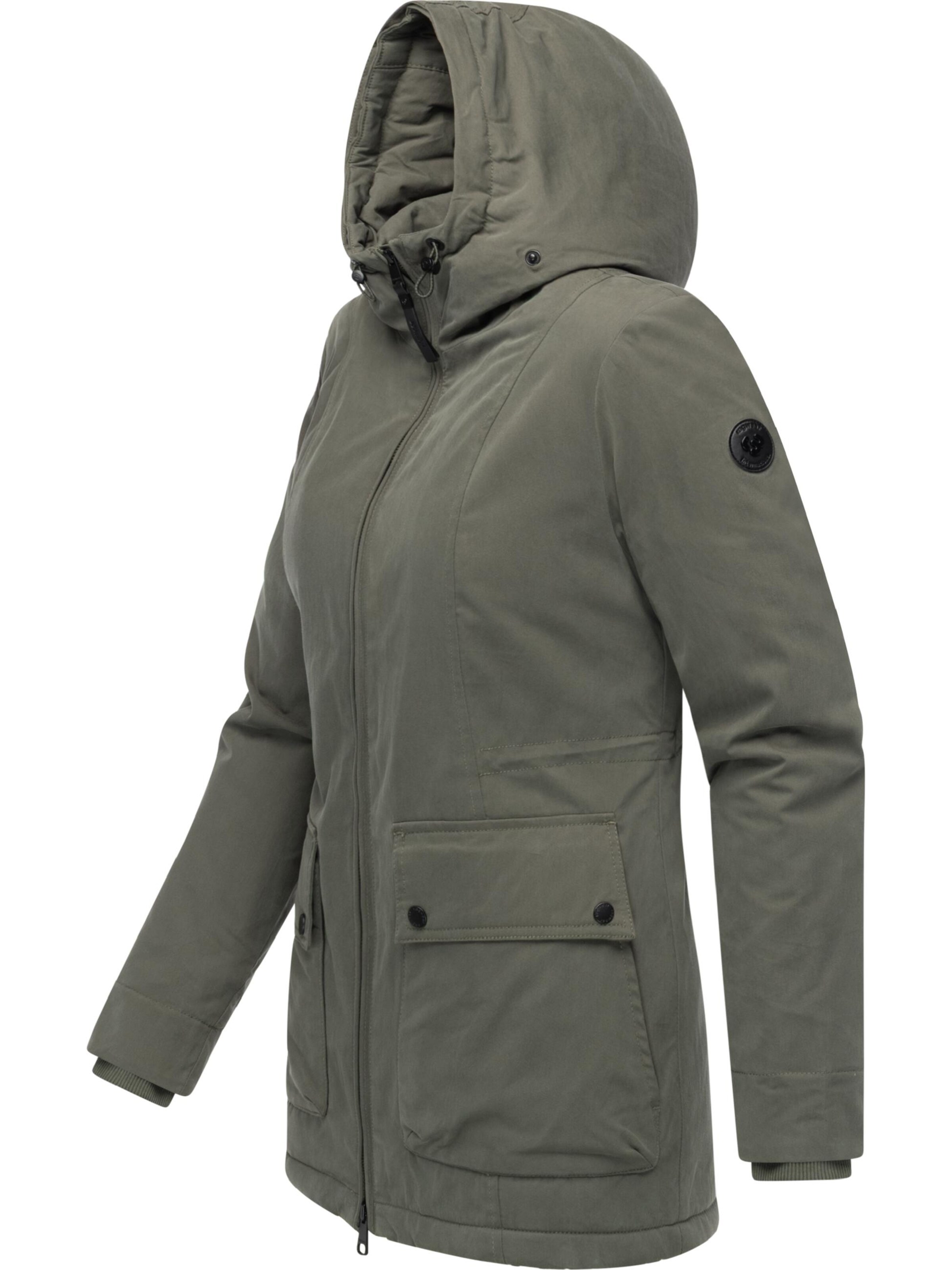 Ragwear Płaszcz zimowy 'Monadetta Youmodo' w kolorze zielony