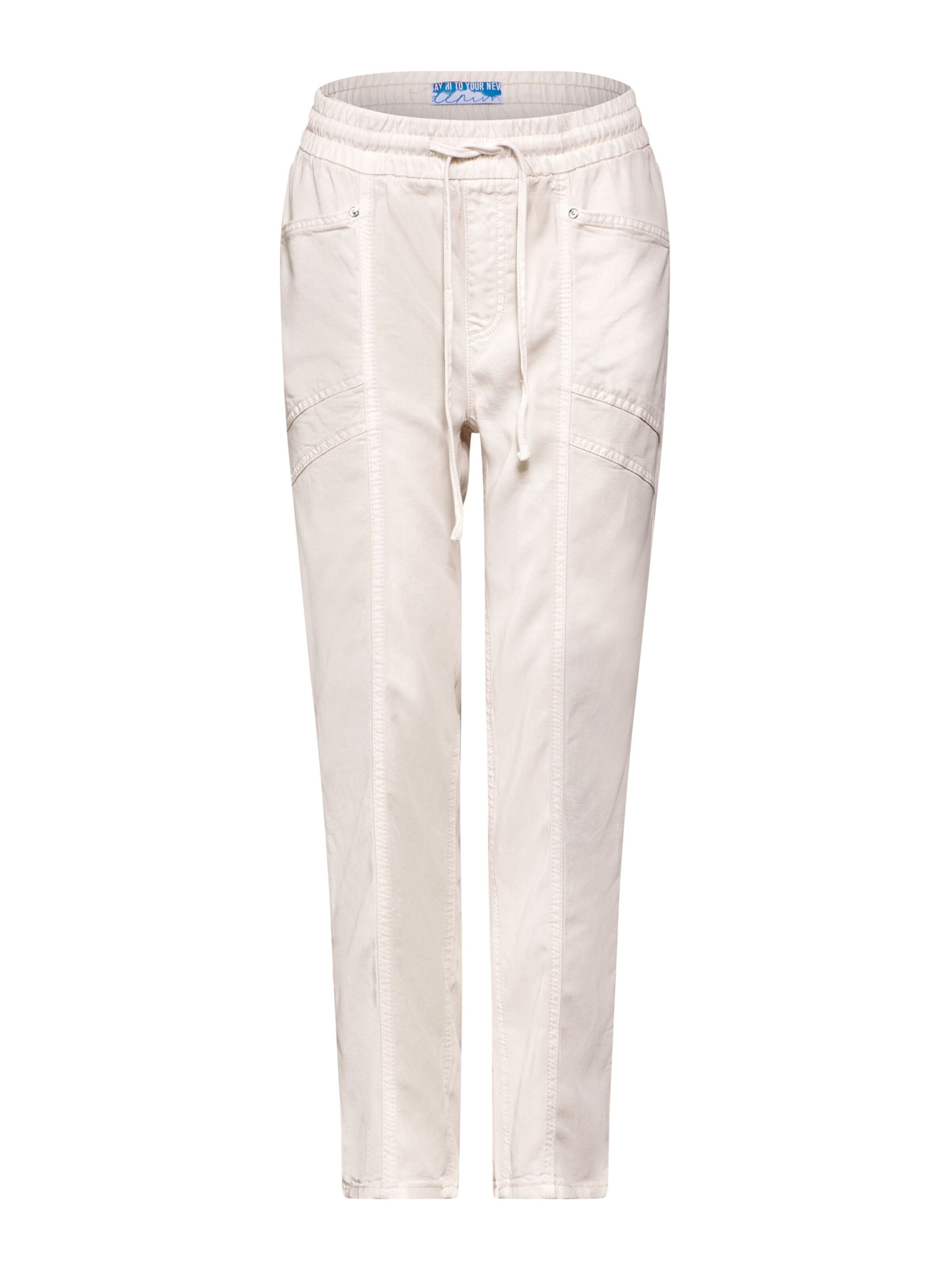 STREET ONE - Tapered Vaquero en beige: frente